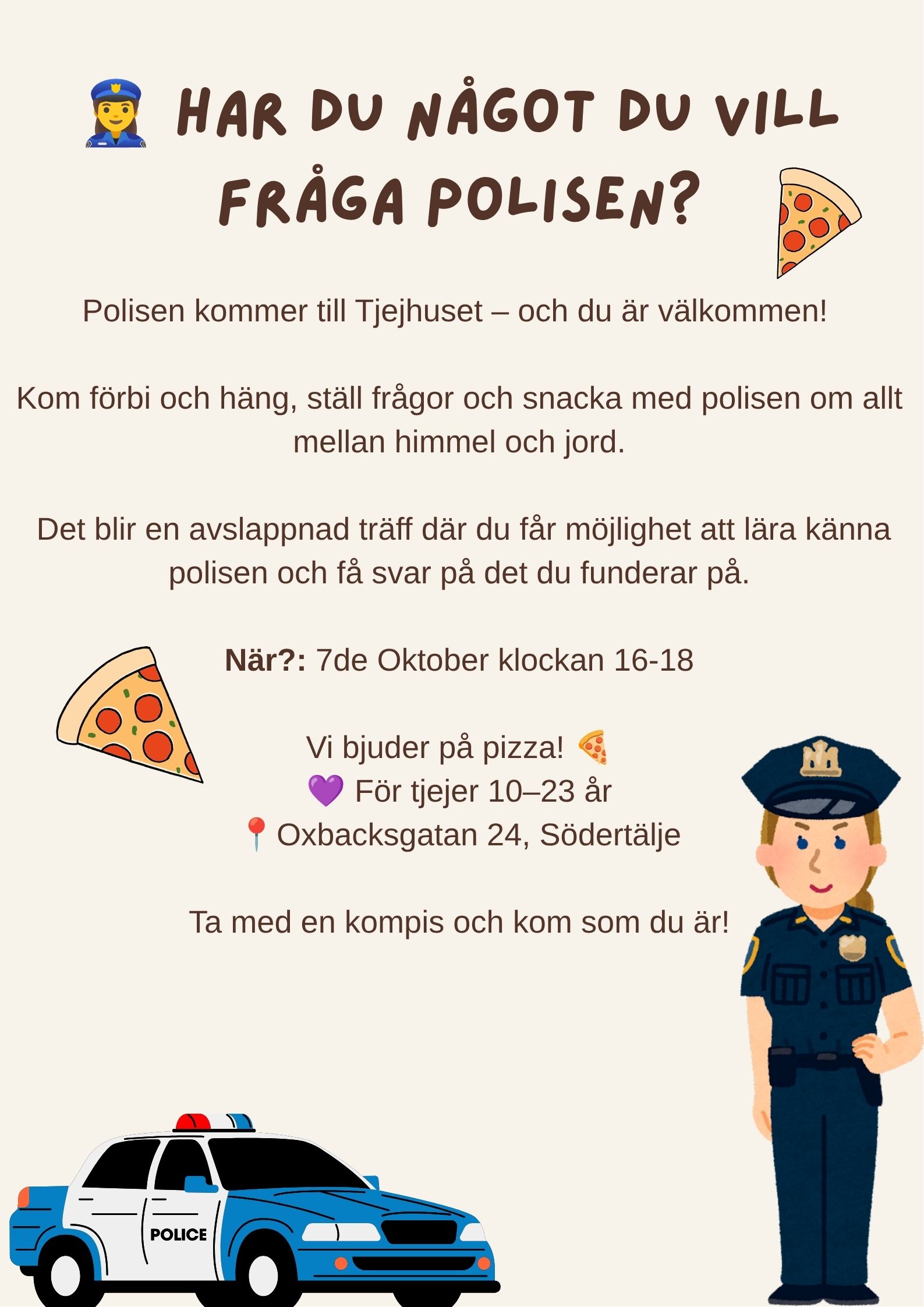 Polisen på besök & nya öppettider